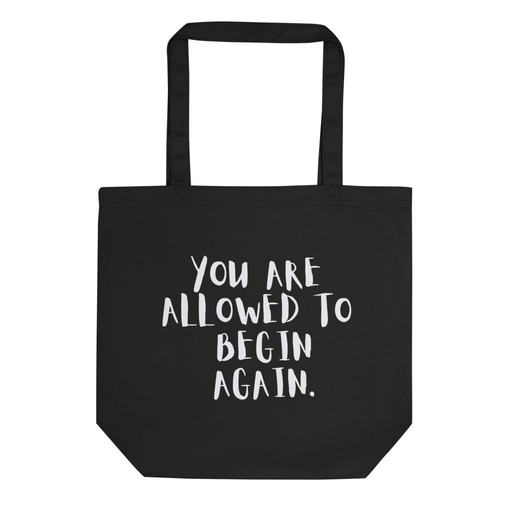 Eco Tote Bag from organic cotton - Bag love & light